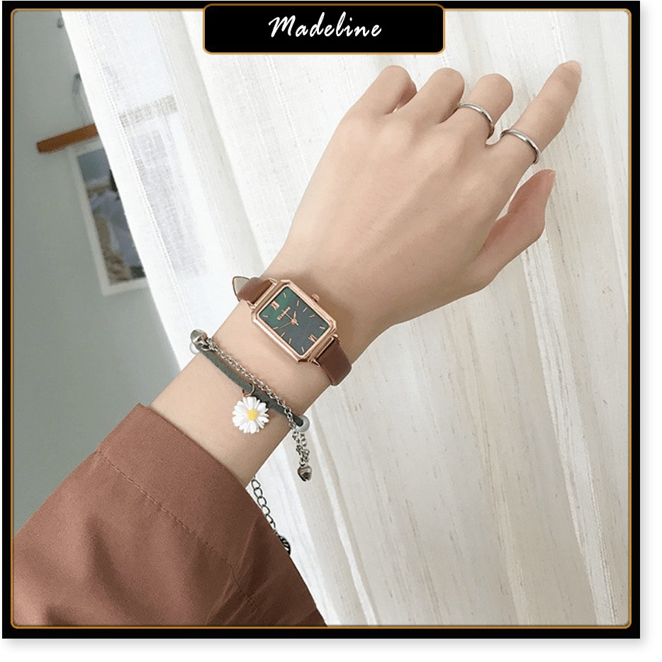 Đồng hồ nữ Ulzzang U012 chính hãng, dây da mềm đeo êm tay