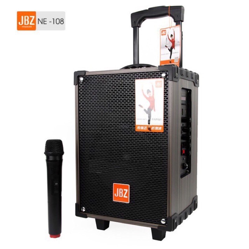 [Sale]Loa Kéo Karaoke Bluetooth JBZ NE108 150W Bass 2 Tấc