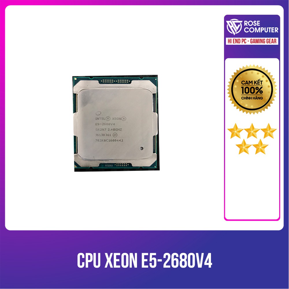 CPU Intel Xeon E5 2680v4 (2.4GHz - 3.3GHz, 14 Nhân 28 Luồng, LGA 2011-3) | WebRaoVat - webraovat.net.vn