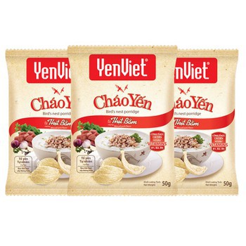 CHÁO YẾN / DINH DƯỠNG VỊ THỊT BẰM YẾN VIỆT (quy cách đóng gói 1 thùng 30 gói * 50gr) date luôn mới.