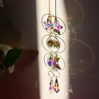Elegant Aurora Crystal Hanging Wind Chime