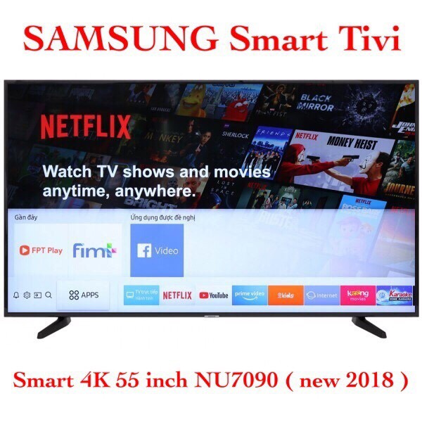 Smart Tivi Samsung 4K 55 Inch 55NU7090 ( new 2018 )