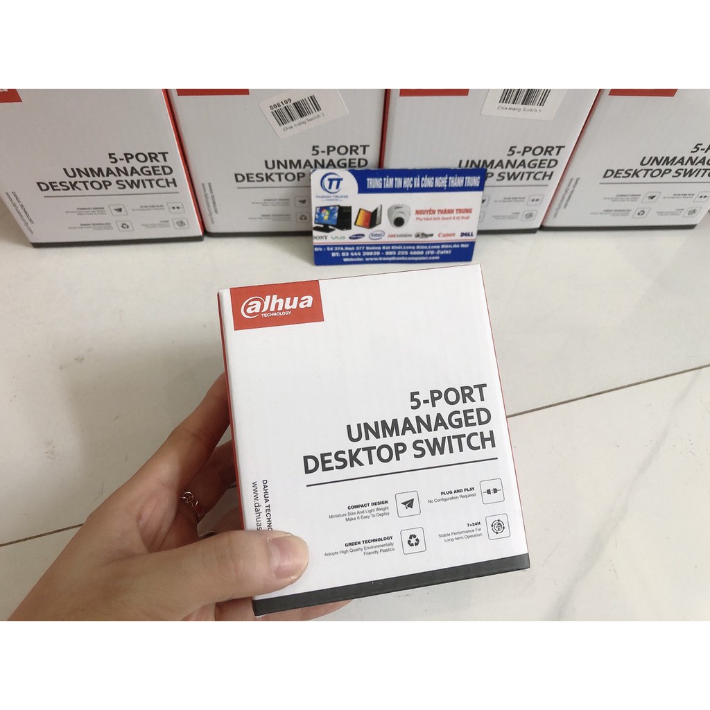 Bộ chia mạng 5-Port 10/100Mbps Switch DAHUA DH-PFS3005-5ET-L - Mới Chính hãng Bảo hành 24 tháng