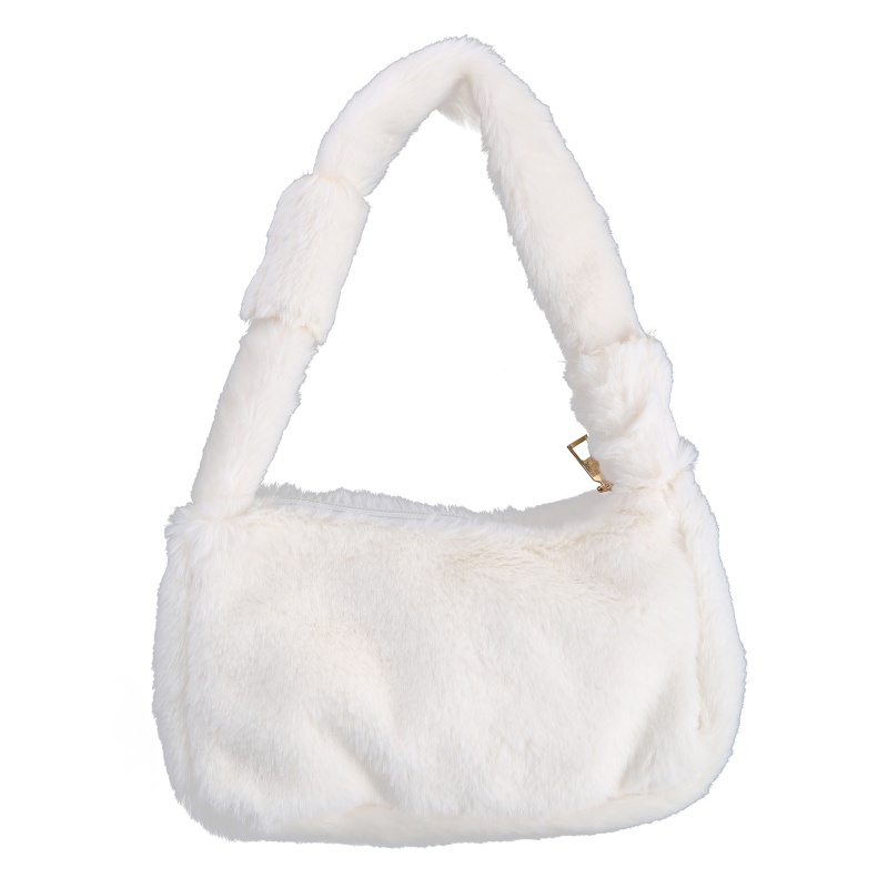 Túi Xách Lông Nhung Mềm Màu Trơn Thời Trang Cho Nữ