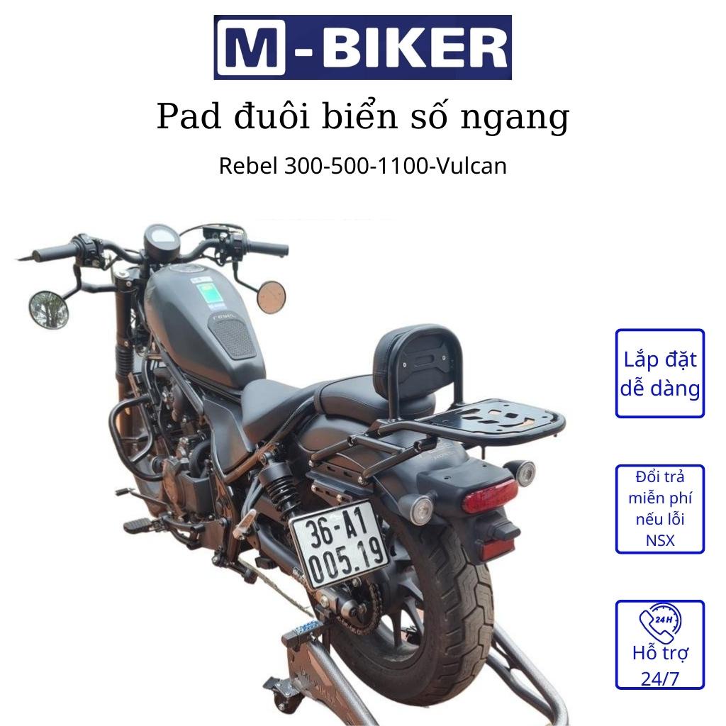 Đuôi biển số honda rebel 300-500-1100-Vulcan chỉnh 2 chiều. Khung gắn biển số honda rebel 300-500 chuyên dụng