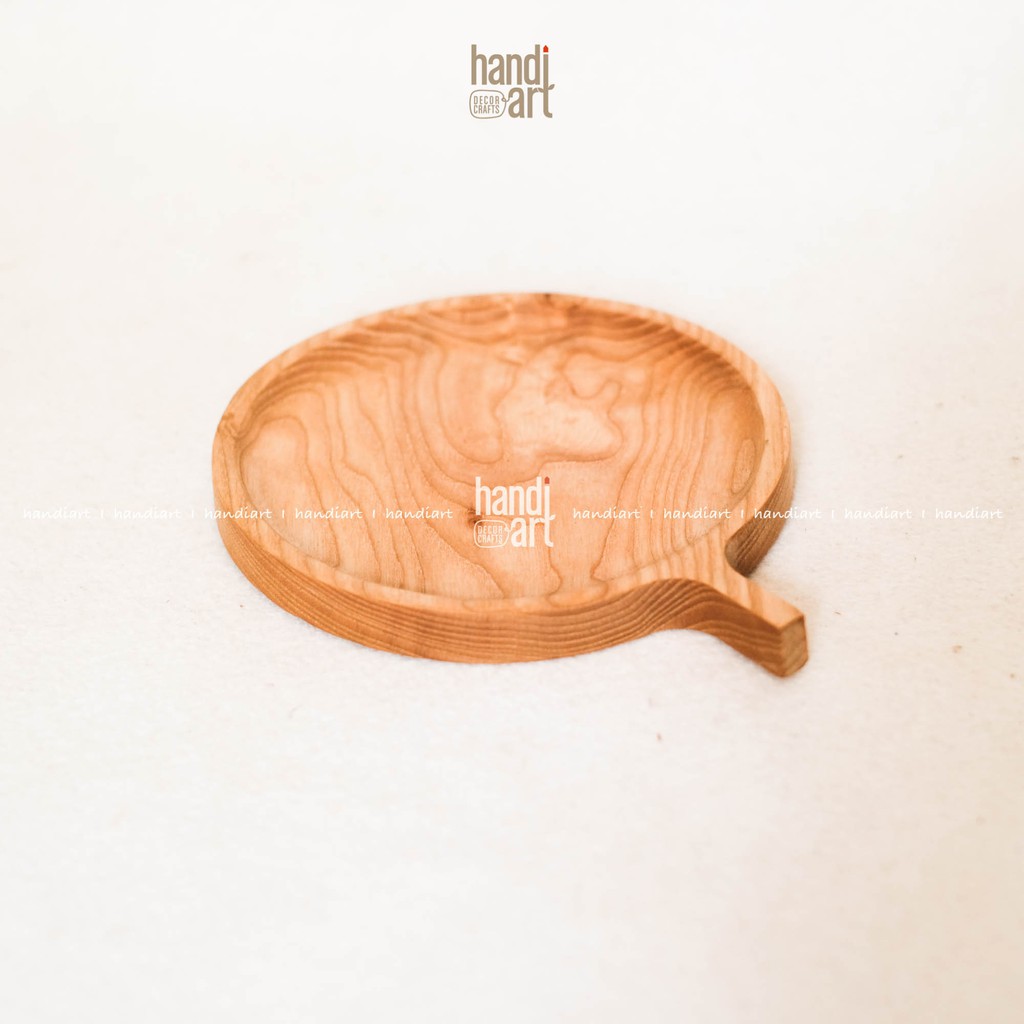 Khay gỗ tròn tay cầm, Khay gỗ tần bì, woodentray