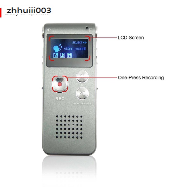 Máy Ghi Âm Mini ZHIHUI Ghi Âm Kỹ Thuật Số 8GB MP3