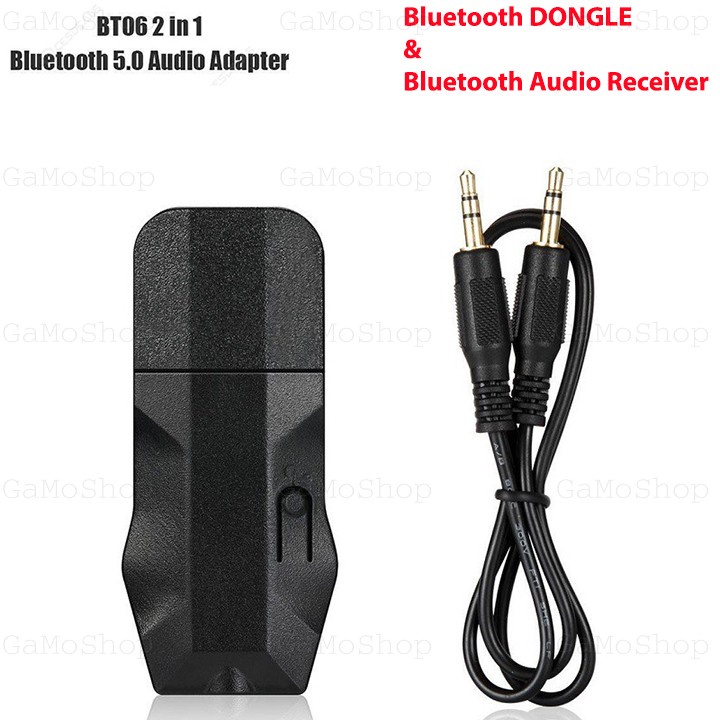 BO4_Bộ USB Bluetooth 5.0 BT06 Dongle tạo bluetooth cho loa và amply 4in1