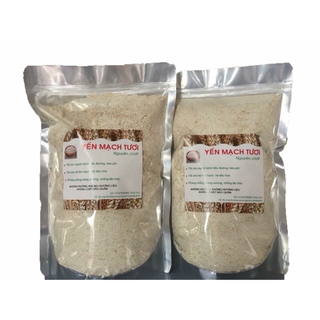 1kg yến mạch tươi xây nhuyễn giảm 2-4kg/ tuần ( yến mạch pha sữa)