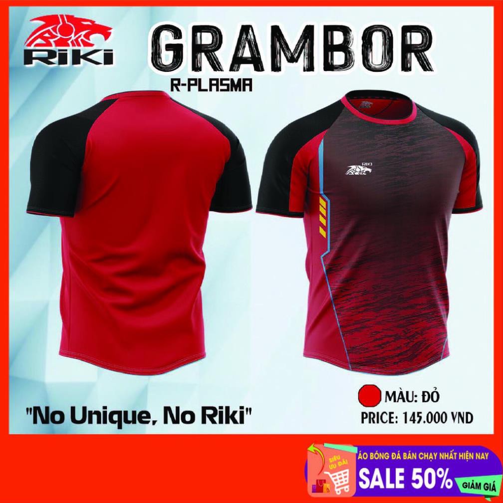 Bộ áo bóng đá không logo RiKi Grambo sẵn kho, giá tốt