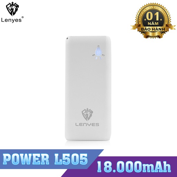 [Mã SKAMSALE03 giảm 10% đơn 200k] Sạc Dự Phòng Chính Hãng – Pin Sạc Lenyes L505-18000mAh