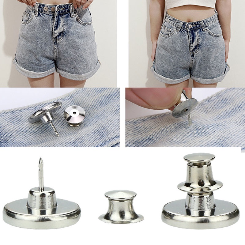 Ghim Cài Thắt Lưng Bằng Kim Loại Không Đục Lỗ