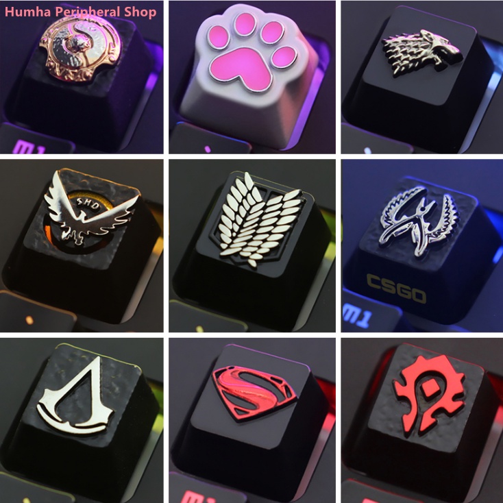 Nắp Kim Loại Trong Suốt Cho Bàn Phím Cơ Chơi Game