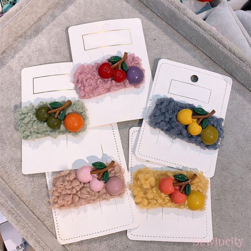 Kẹp tóc hình quả anh đào đáng yêu cho bé gái