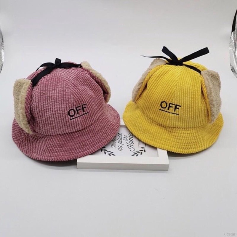 Mũ Off Trẻ Em, Mũ Len Chụp Tai Thời Trang Trẻ Con Mẫu Mới 2022