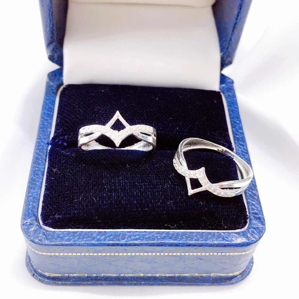 Nhẫn Nữ JQN Nhẫn Vương Miện Bạc Ta N59