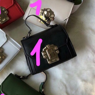 Combo 10sp túi chốt vàng đen