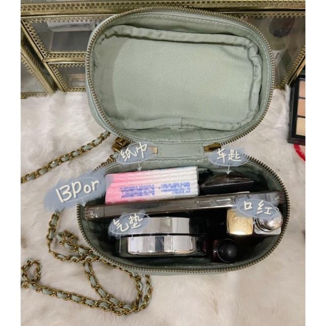 Túi cê ka trần trám dáng cốp có quai cầm và dây đeo chéo kèm hộp hàng cao cấp