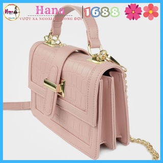 Túi xách nữ đeo chéo da nhăn khóa vàng Hapas - TSN19255