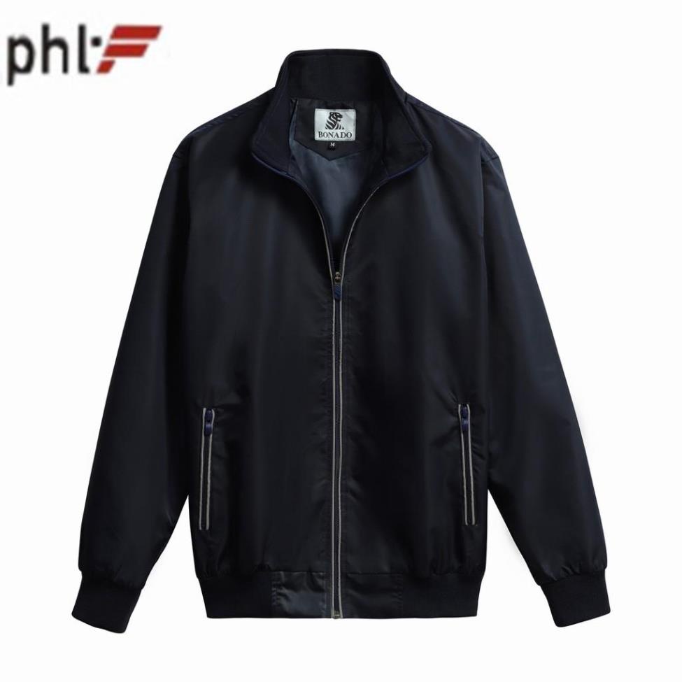 Áo khoác dù 2 lớp cao cấp phối viền dạ quang PHLFashion AN78 Xanh đen