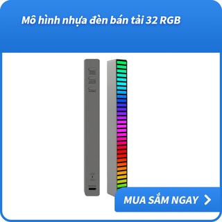 Đèn LED RGB bằng nhựa cổng usb điều khiển giọng nói điều chỉnh gắn xe hơi hỗ trợ kiểm soát APP