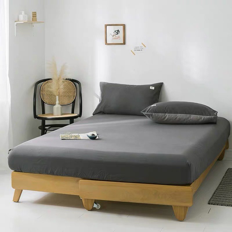 Bộ ga giường và vỏ gối Cotton Tici Minh Nhật cao cấp - drap giường bo chun đủ kích thước 1m2, 1m4, 1m6, 1m8, 2m2 | BigBuy360 - bigbuy360.vn