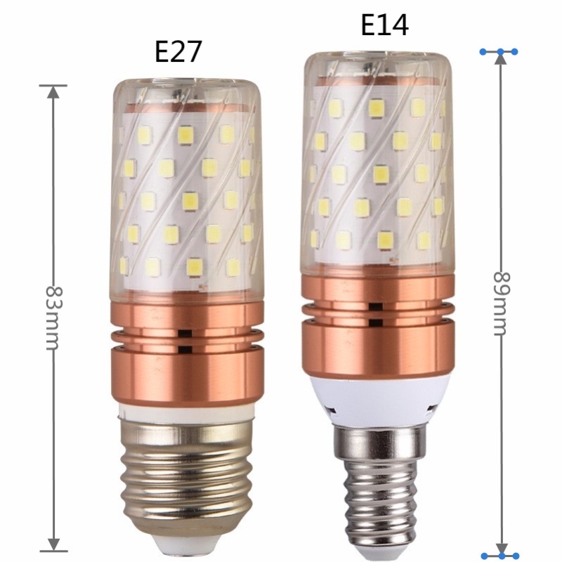 Bóng Đèn LED E14 E27 Hình Trái Bắp 3 Màu Tiết Kiệm Năng Lượng