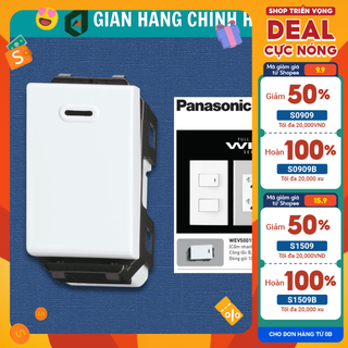 Công tắc 1 chiều panasonic wide wev5001-7sw chính hãng