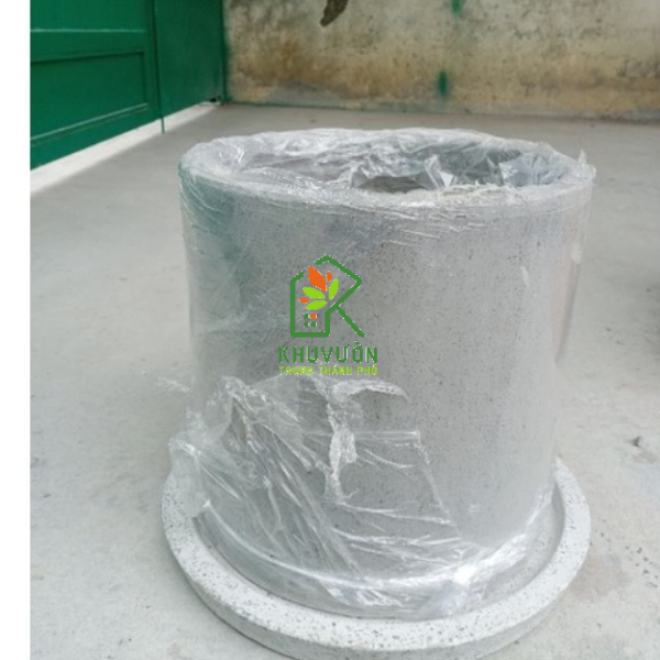 Dĩa lót chậu xi măng đá mài tròn hoặc vuông 30cm