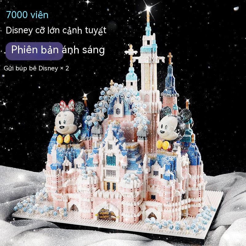Tương thích Lego mini  Khu nhà  sân vườn Disney Lâu đài  tập hợp Đồ chơi Quà tặng