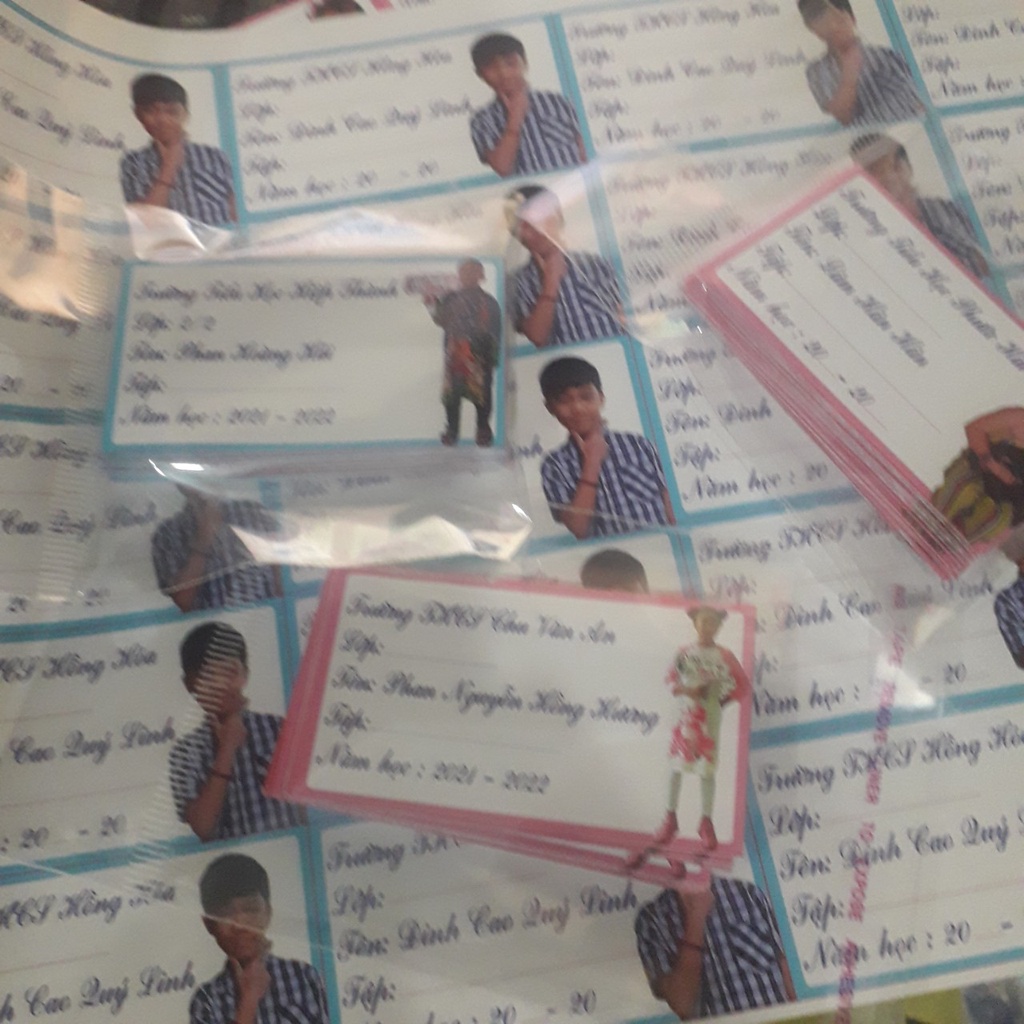 Nhãn vở IN THEO YÊU CẦU combo 40nhãn vở 35k