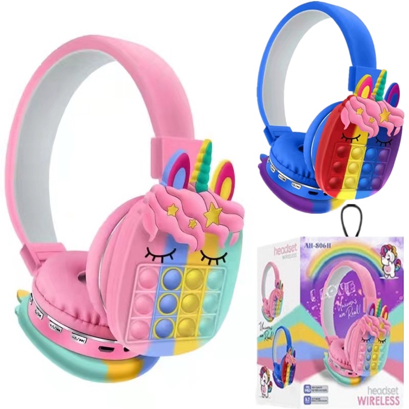 tai nghe bluetooth chụp tai không dây chống ồn blutooth chơi game tại nghe chụp tai bluetooth không dây có mic thể thao android unicorn headphone