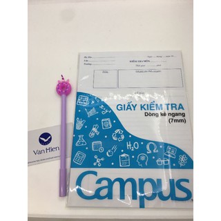 Giấy kiểm tra kẻ ngang Campus không chấm (1 túi /25 tờ đôi)