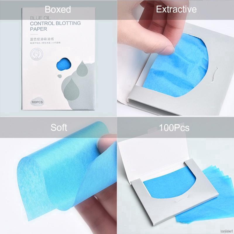 Set 100 giấy thấm dầu không kích ứng thân thiện với da | BigBuy360 - bigbuy360.vn