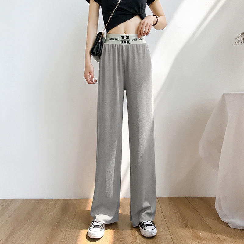 Quần Nữ ống rộng Lưng Cao Vải Lụa Mát Thời Trang Xinh Xắn Cho Nữ quần tây nữ NZ-CK-06