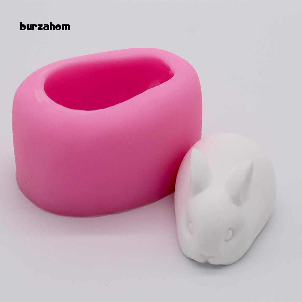 Khuôn silicon làm bánh hình thỏ/heo 3D độc đáo tiện lợi cho nhà bếp