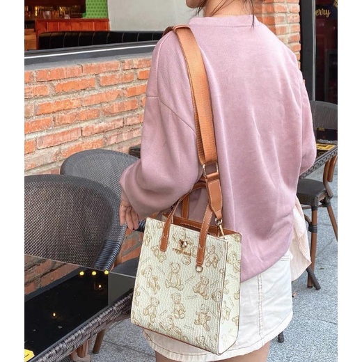 Túi nữ TTWN Bear chính hãng đeo chéo , Thời trang phù hợp đi chơi, đi làm