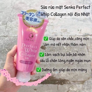 Sữa rửa mặt Perfect whip Colagen