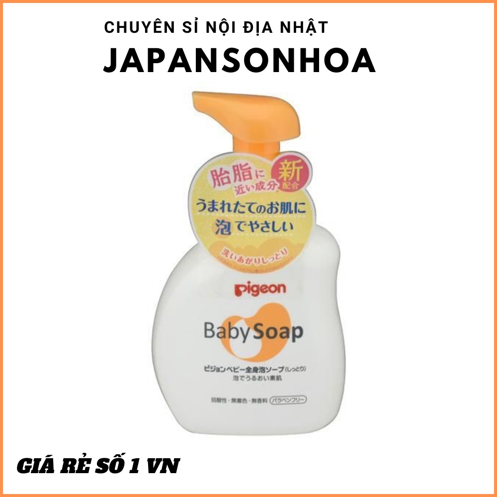 Sửa tắm pigeon baby soapCHÍNH HÃNG thêm ẩm và nuôi dưỡng là da mỏng như tơ lụa của Bé