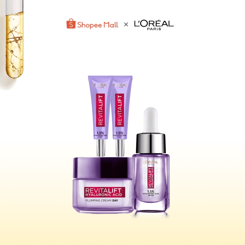 Bộ kem dưỡng siêu cấp ẩm chuyên sâu Hyaluronic Acid 1.5% L'Oreal Paris