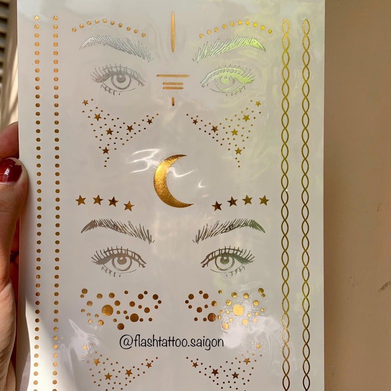 Face tattoos dán mặt