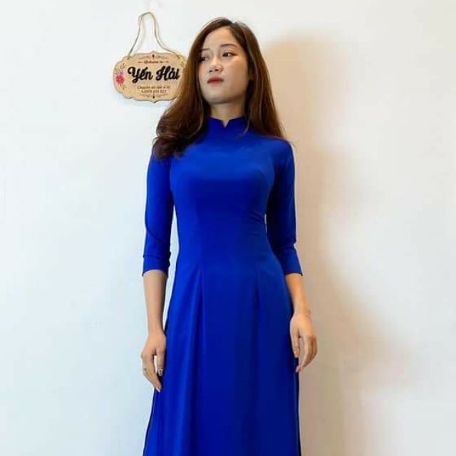 Tổng Hợp Áo Dài Màu Xanh Dương Trơn Giá Rẻ, Bán Chạy Tháng 8/2023 - Beecost