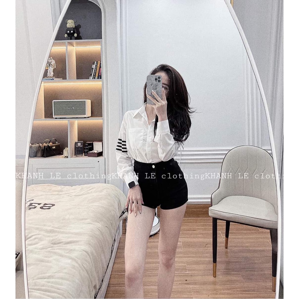 ÁO SƠ MI TRẮNG THORM 1 TÚI DÀI TAY