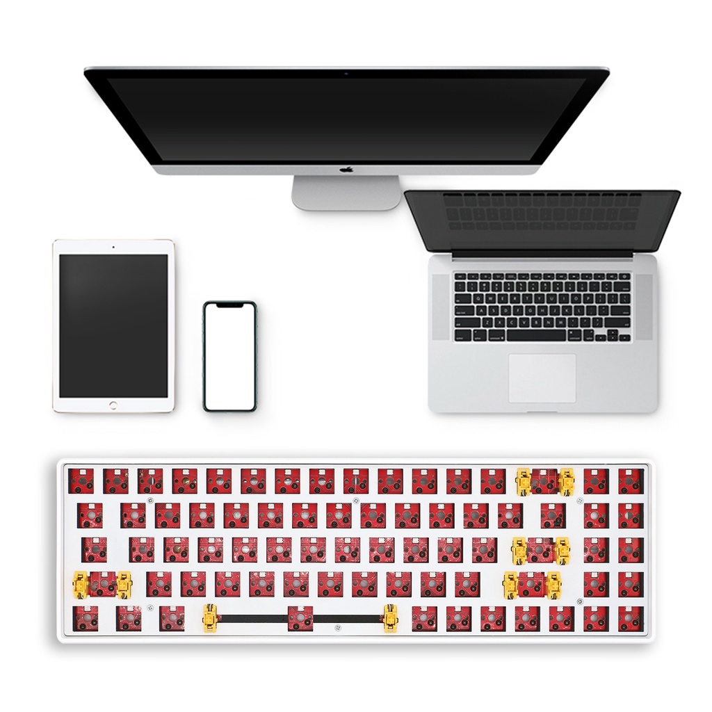 Bộ Kit bàn phím SKY72 3 mode kết nối không dây Bluetooth/Type c/Usb 2.4Ghz led RGB