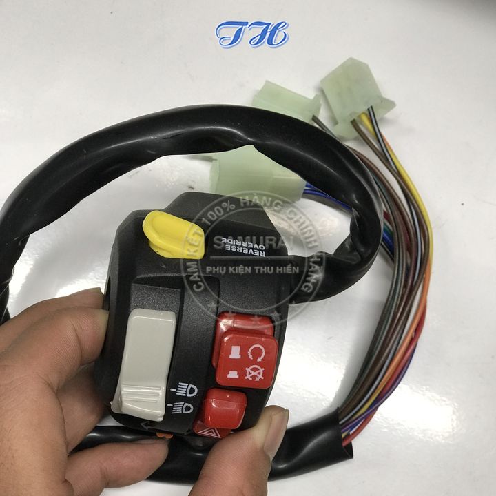 Cùm Công Tắc HoneyWell 7 Chức Năng Cho Satria Sonic Raider Wave Dream Future Msx Sirius Jupiter