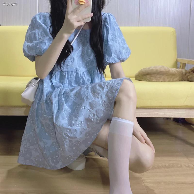 Đầm công chúa phong cách Pháp retro ngọt ngào thời trang mùa hè dành cho nữ