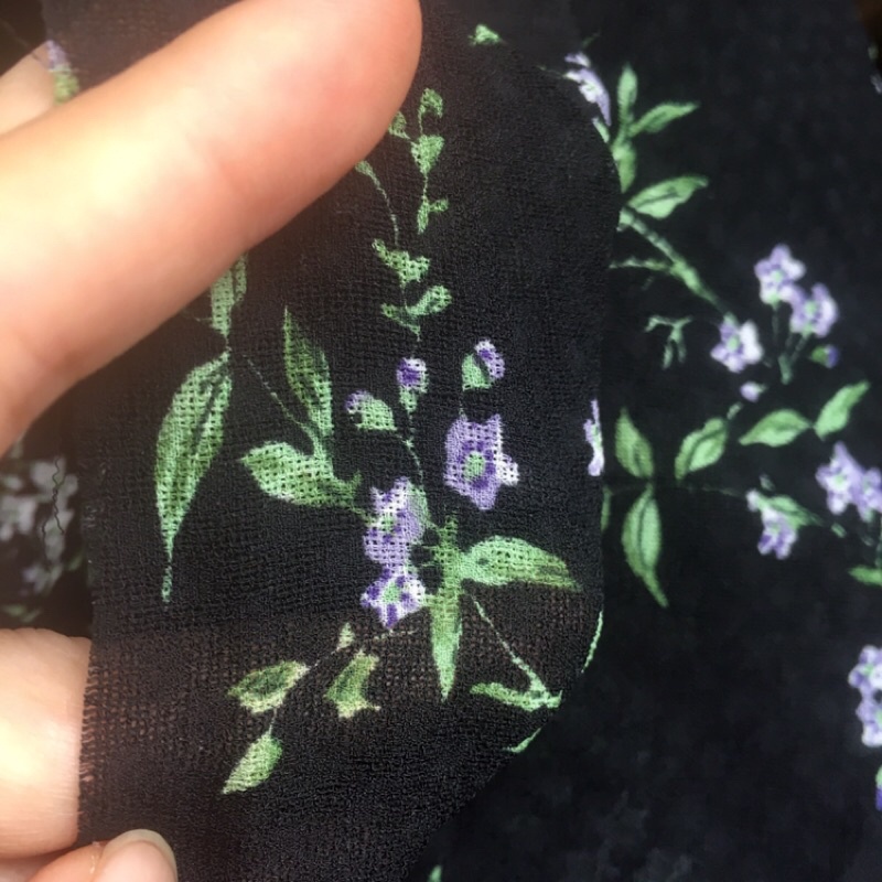 Vải voan lưới hoa