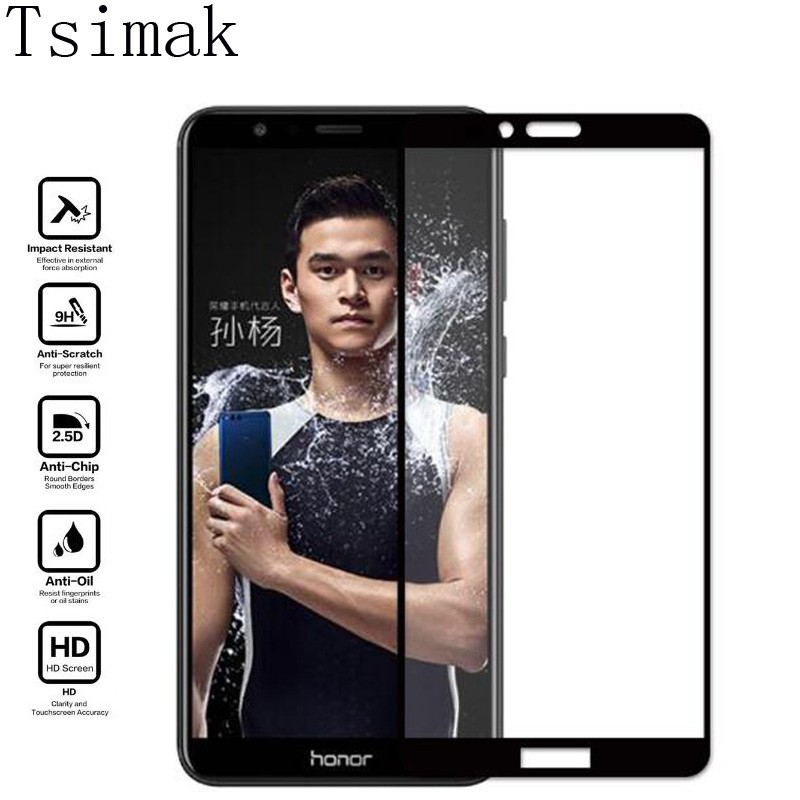 Kính cường lực Honor 7X Huawei Honor 7X 7 X Bảo vệ màn hình Full Cover Phim bảo vệ Mate SE