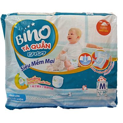 Tã quần Bino bịch Jumbo M60/L54/XL48/XXL44