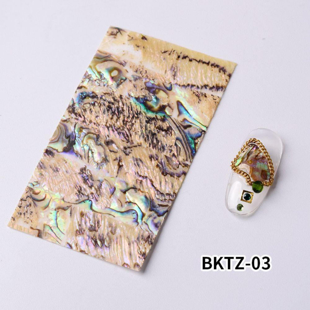 1 Miếng Dán Trang Trí Móng Tay Hình Vỏ Sò 3D